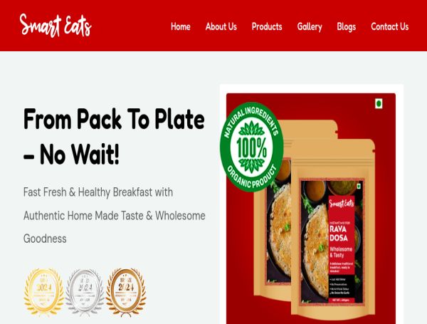 Readymade Packed Food Company Website